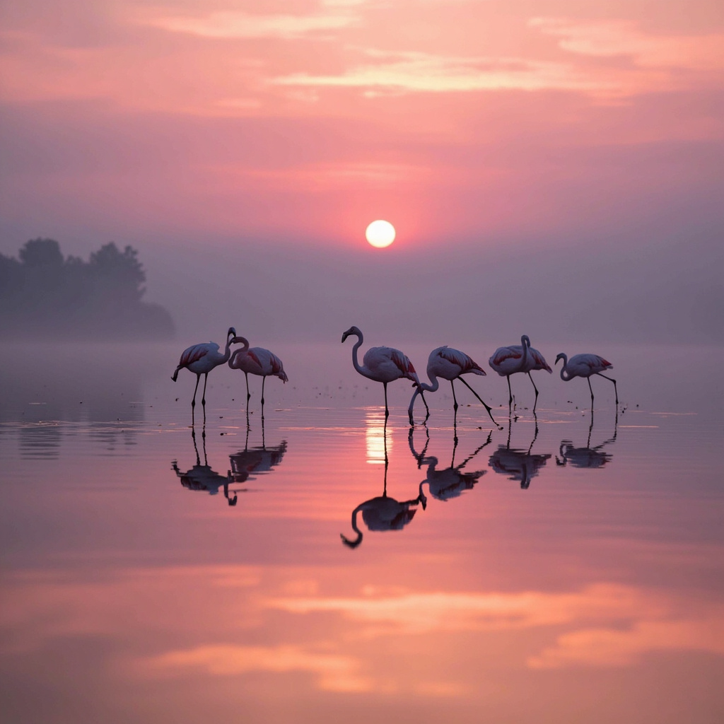 🦩 火烈鸟 · 群栖