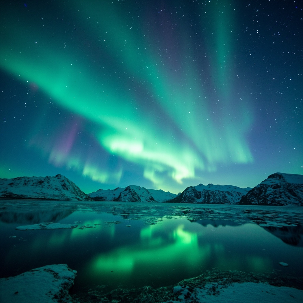 🌌 极光峡湾 · 夜色