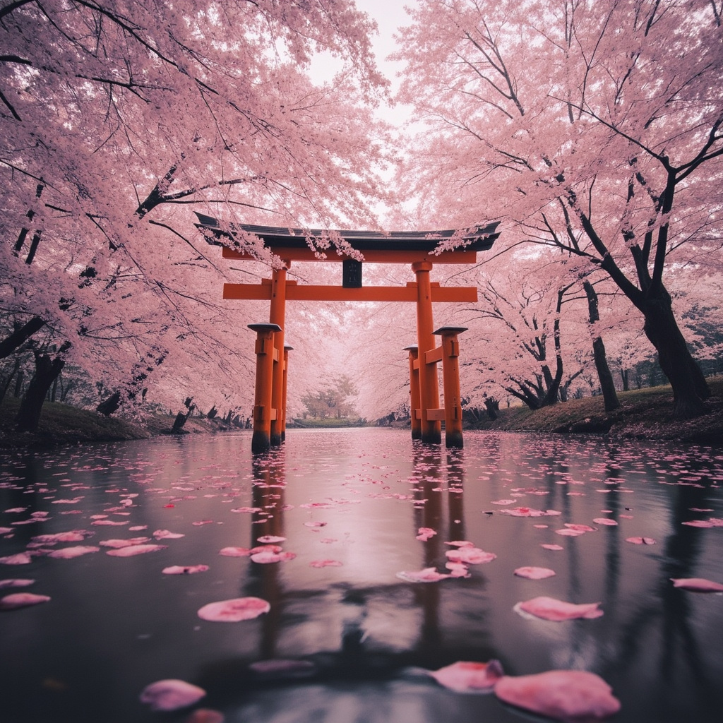 ⛩️ 鸟居樱花